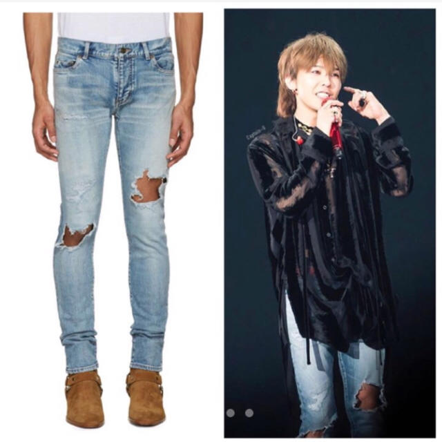 オンライン通販 SAINT LAURENT サンローラン ダメージデニム デニム