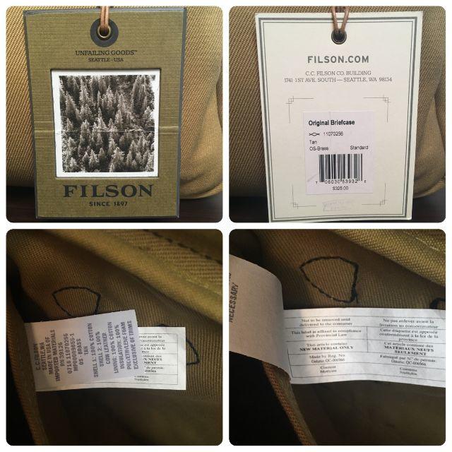 FILSON(フィルソン)のフィルソンFILSON ブリーフケース　＃11070256　カラー：タン メンズのバッグ(ビジネスバッグ)の商品写真