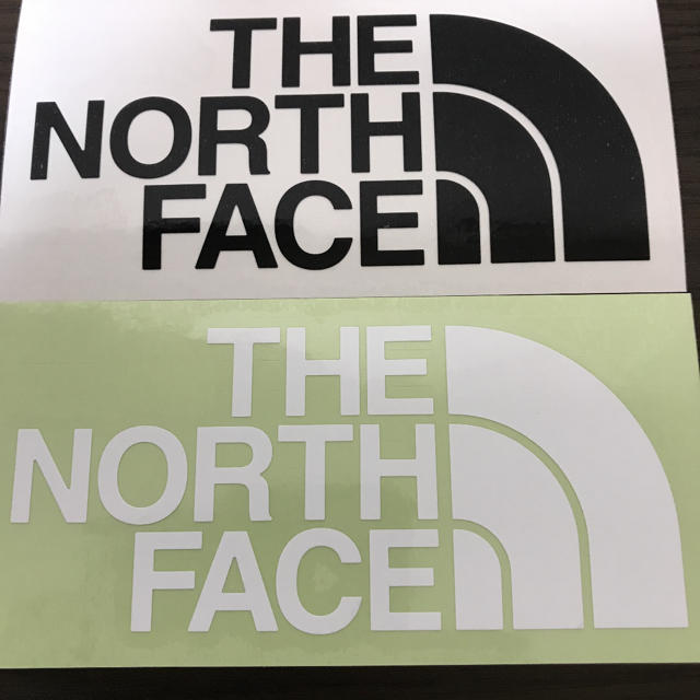 THE NORTH FACE(ザノースフェイス)の【THE NORTH FACE 】ステッカー 一枚のお値段 自動車/バイクのバイク(ステッカー)の商品写真