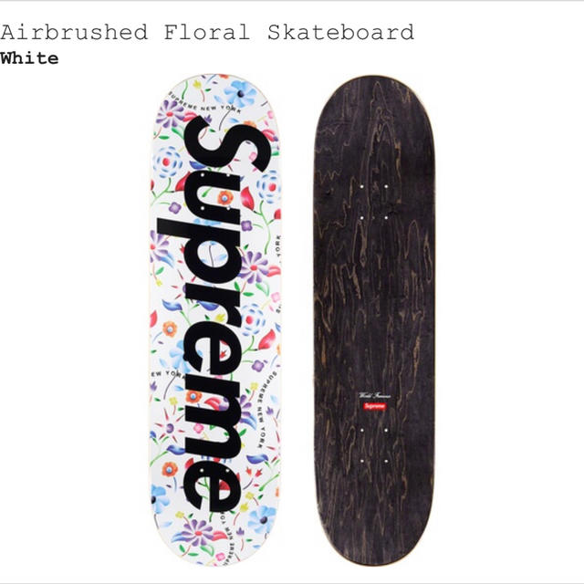Supreme - Supreme Airbrushed Floral Skateboard