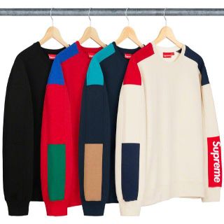 シュプリーム(Supreme)のシュプリーム　Formula Crewneck　ネイビー 　M(ニット/セーター)