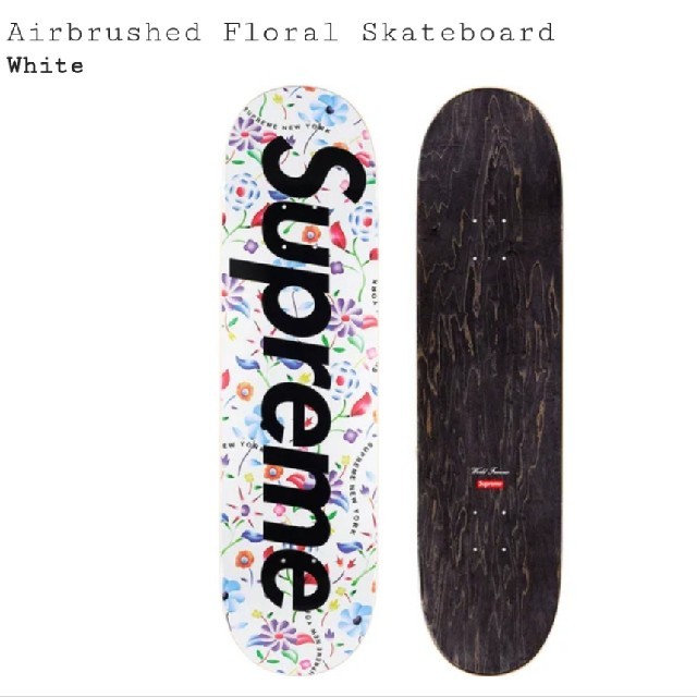 Supreme　Airbrushed Floral Skateboard