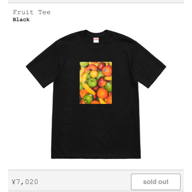 supreme シュプリーム  Fruit Tee フルーツ Tシャツ サイズS