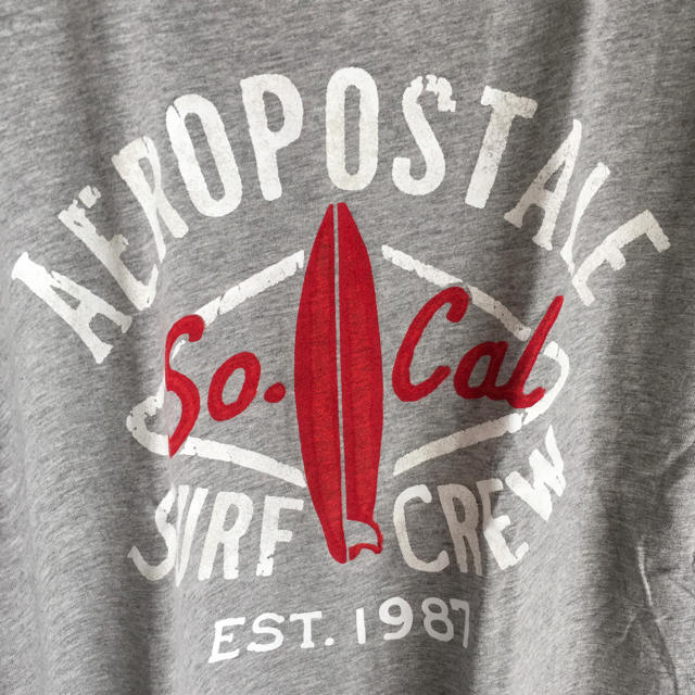 AEROPOSTALE(エアロポステール)のAEROエアロポステール socal限定サーフデザインＴシャツM grey メンズのトップス(Tシャツ/カットソー(半袖/袖なし))の商品写真