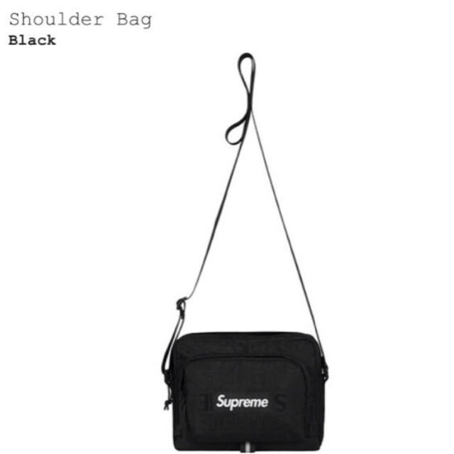 supreme 19ss shoulder bag black