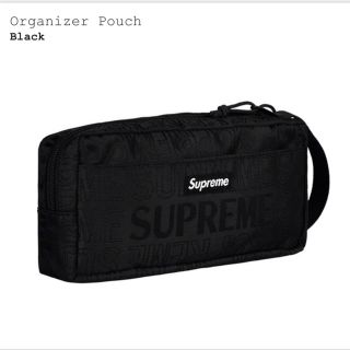 シュプリーム(Supreme)のSupreme Organizer Pouch 黒(セカンドバッグ/クラッチバッグ)