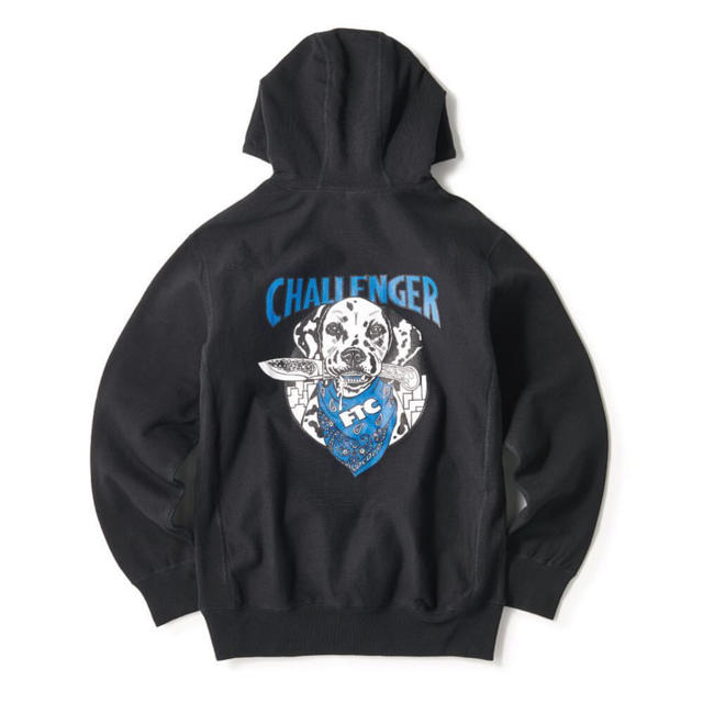 FTC CHALLENGER PULLOVER HOODIE M BLACKトップス