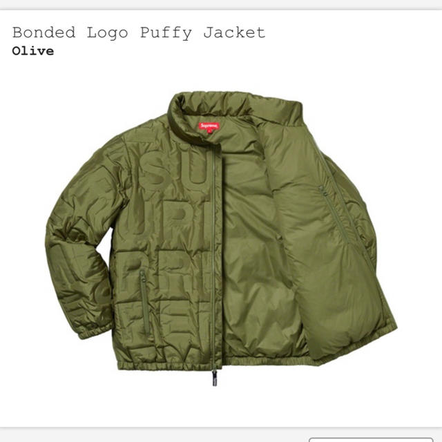 超高品質で人気の bonded supreme - Supreme logo jacket puffy ダウン ...