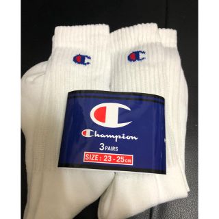 チャンピオン(Champion)のチャンピオン ソックス 靴下 白 2足(ソックス)