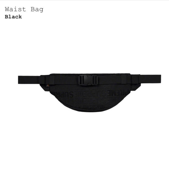 supreme 19ss waist bag black 1