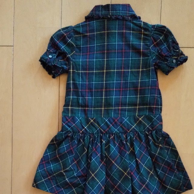 Ralph Lauren(ラルフローレン)の美品 RALPH LAUREN チェックワンピース 2T キッズ/ベビー/マタニティのキッズ服女の子用(90cm~)(ワンピース)の商品写真