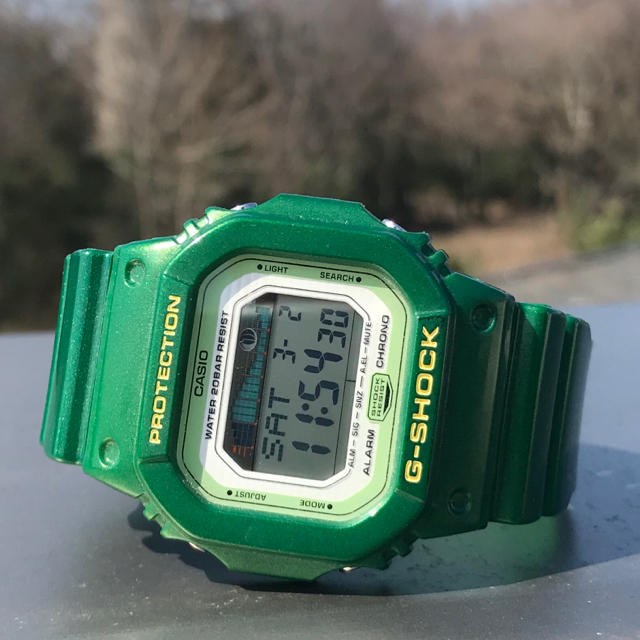 腕時計(デジタル)【美品】G-SHOCK  GLX-5600A  グリーン
