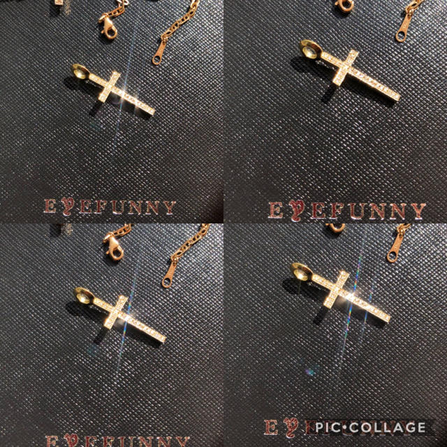 EYEFUNNY(アイファニー)の定価286,200円 EYEFUNNY アイファニー フラット クロス S YG メンズのアクセサリー(ネックレス)の商品写真