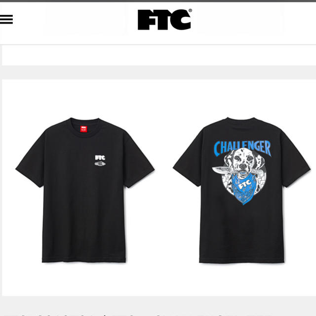 FTC(エフティーシー)の野村周平着 CHALLENGER FTC BLACK Tシャツ チャレンジャー メンズのトップス(Tシャツ/カットソー(半袖/袖なし))の商品写真