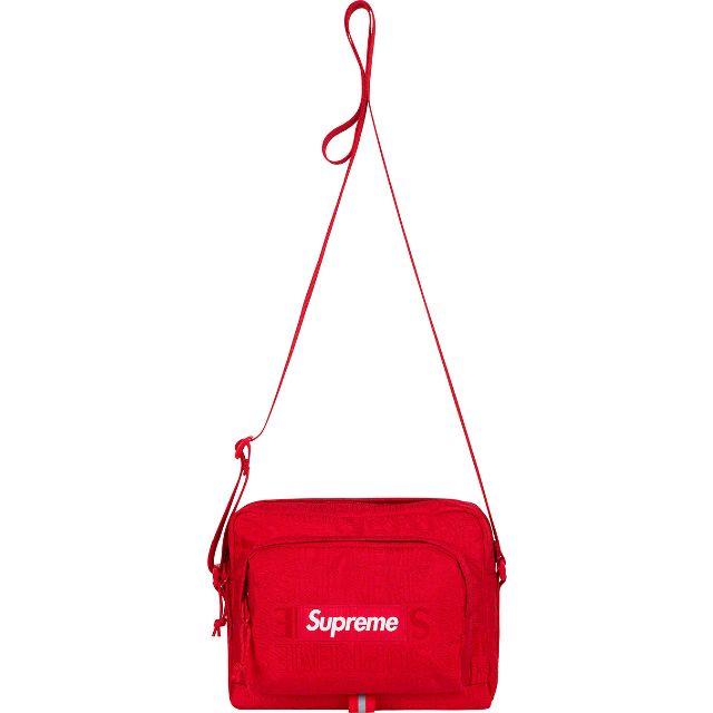 19ss 立ち上げ Supreme Shoulder Bag Red バッグ