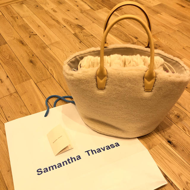 Samantha Thavasa(サマンサタバサ)のSamantha Thavasa ボアニットトートバック レディースのバッグ(トートバッグ)の商品写真
