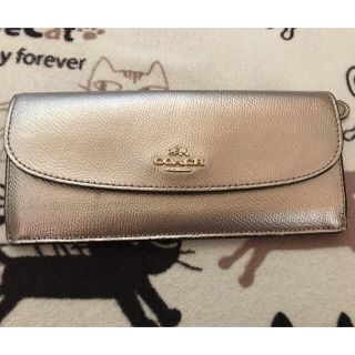 コーチ(COACH)のコーチ COACH 長財布 シャンパンゴールド(財布)