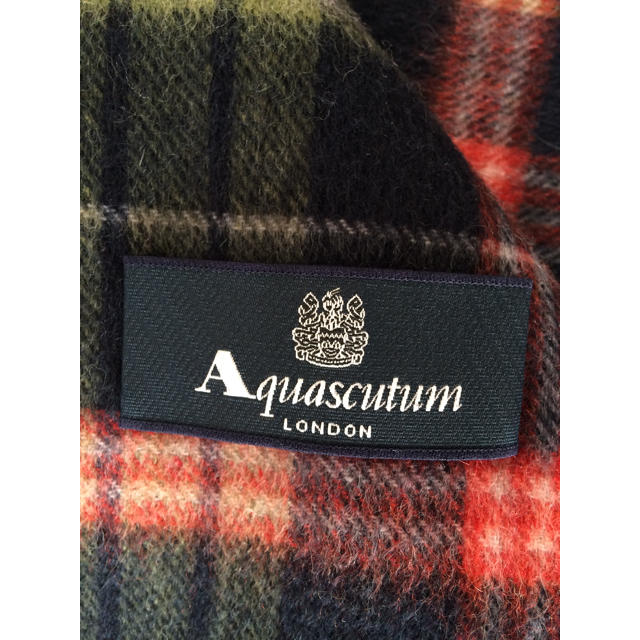 AQUA SCUTUM(アクアスキュータム)のカシミヤマフラー チェック メンズ  メンズのファッション小物(マフラー)の商品写真
