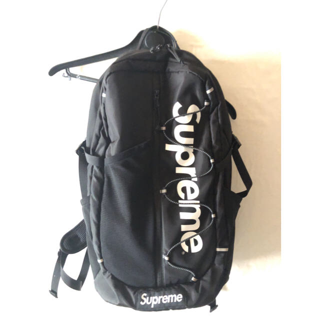 Supreme backpack 17ss 黒バッグ