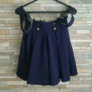 ポンポネット(pom ponette)のポンポネット L(160)紺色キュロットスカート(スカート)