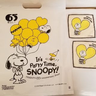 スヌーピー(SNOOPY)のSNOOPY 65周年　ｵﾘｼﾞﾅﾙｺｰｽﾀｰ ２点セット(ﾁｬｰﾘｰ)(テーブル用品)