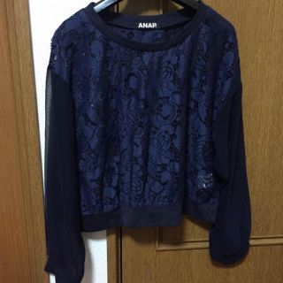 アナップ(ANAP)の【ANAP】網ニット シースルー (カットソー(長袖/七分))