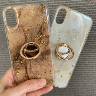 iPhone/xs 【リング付き】携帯ケース (iPhoneケース)