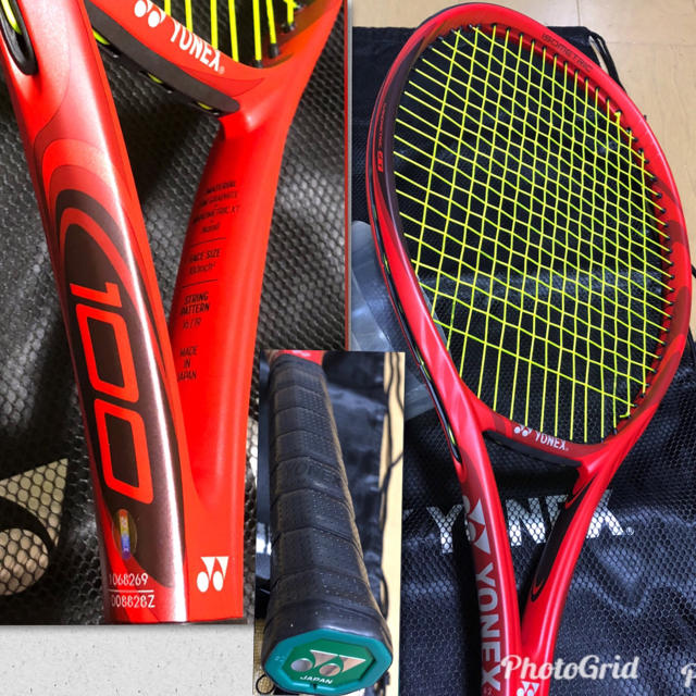 YONEX(ヨネックス)の☆送料込☆最新ハイテク機種 使用僅かの極美品YONEX VCORE100 G2 スポーツ/アウトドアのテニス(ラケット)の商品写真