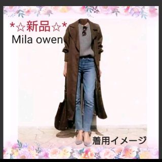 ミラオーウェン(Mila Owen)の【新品♡綺麗】Mila owenのロングトレンチコート♡高級感♡かわいい♡(ロングコート)