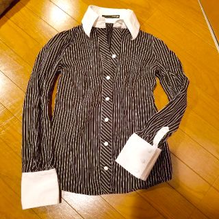 マウジー(moussy)のmoussy マウジー ストライプシャツ ブラウス(シャツ/ブラウス(長袖/七分))