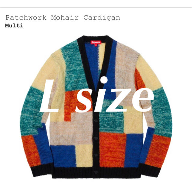 Supreme - L size/Supreme Patchwork Mohair Cardigan