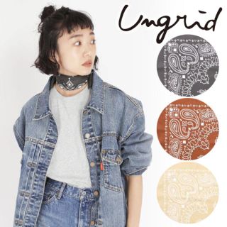 アングリッド(Ungrid)の【新品未使用】Ungrid アングリッド オリジナルスカーフ(バンダナ/スカーフ)