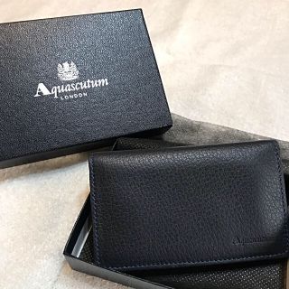 アクアスキュータム(AQUA SCUTUM)の【Aquascutum】【未使用】アクアスキュータム 名刺入れ カードケース(名刺入れ/定期入れ)