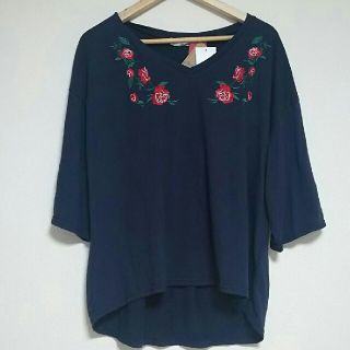 新品❤大きいサイズ 七分袖 カットソー(カットソー(長袖/七分))