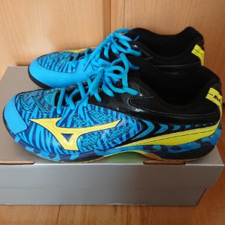 ミズノ(MIZUNO)のミズノ　バドミントン　シューズ　青(バドミントン)