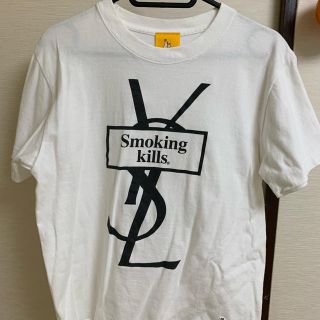 ヴァンキッシュ(VANQUISH)のFR2 smoking kills Tシャツ  YSL ホワイト(Tシャツ(半袖/袖なし))