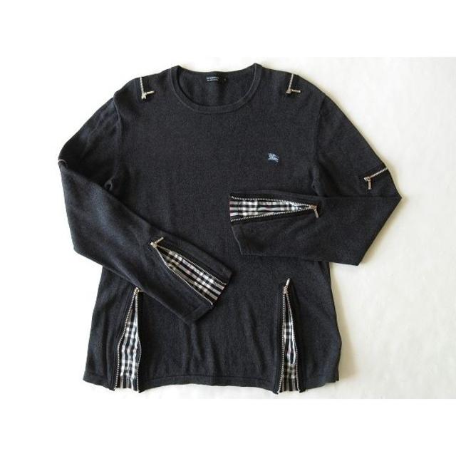 希少 バーバリーブラックレーベル ホースロゴ刺繍 ジップノバ