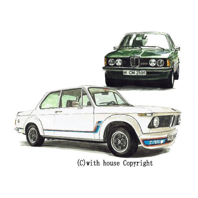 GC-1081 BMW 323i/2002限定版画 直筆サイン額装●作家平右ヱ門 1