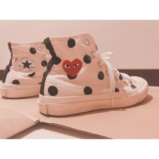 コムデギャルソン(COMME des GARCONS)のコム・デ・ギャルソン コンバース ドットスニーカー(スニーカー)