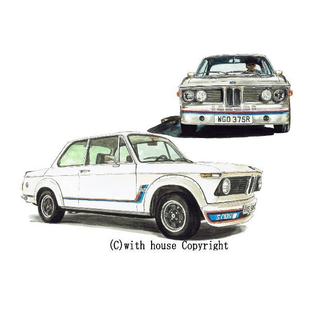 GC-1086 BMW CSL/2002限定版画直筆サイン額装●作家平右ヱ門 1