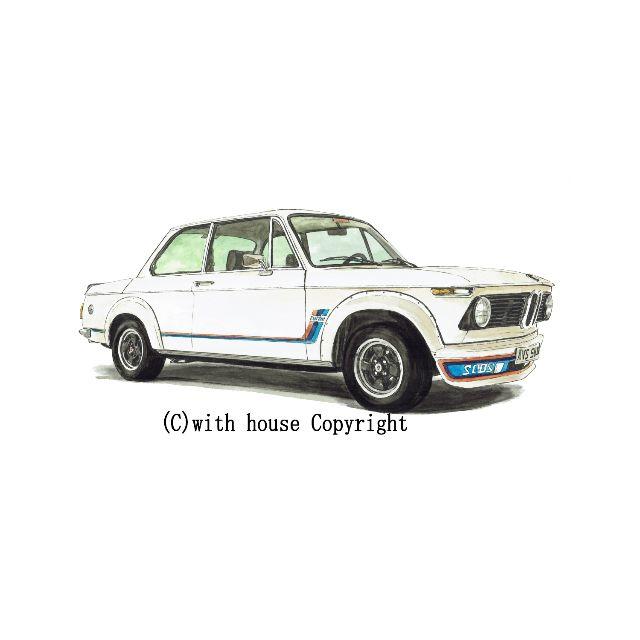 GC-1084 BMW 2002turbo限定版画 直筆サイン額装●作家平右ヱ門