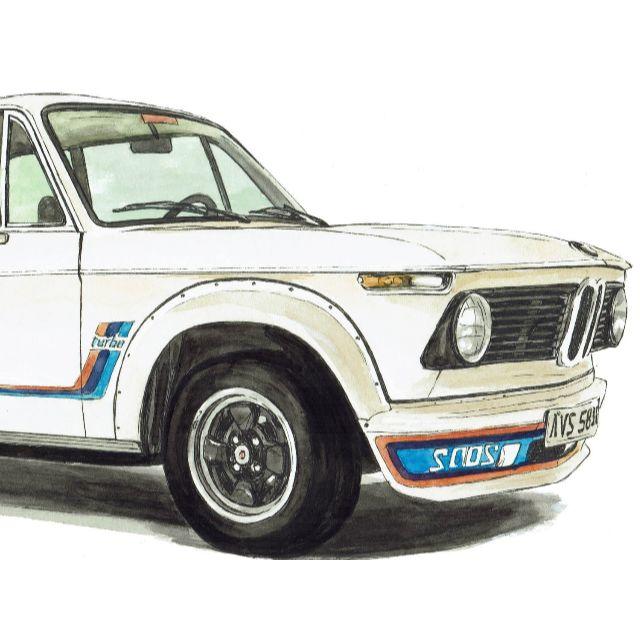 GC-1087 BMW 2002turbo限定版画直筆サイン額装●作家平右ヱ門 3