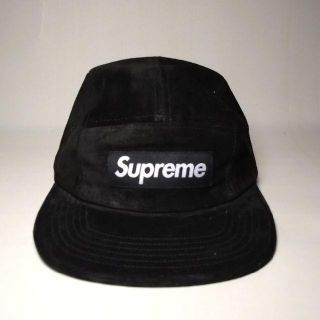 シュプリーム(Supreme)のSupreme SUEDE CAMP CAP BLACK(キャップ)