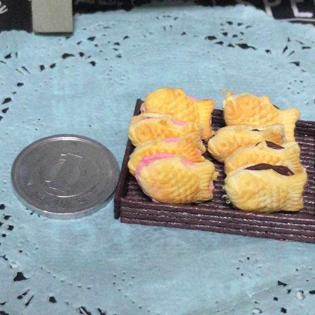 ドールハウスミニチュア鯛焼き ハンドメイドのおもちゃ(ミニチュア)の商品写真