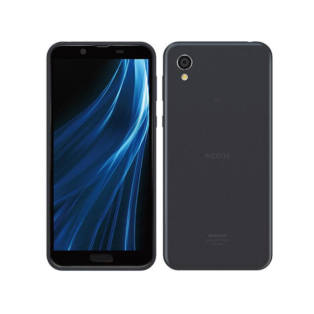 SHARP(シャープ)のAQUOS sense2 SH-M08 ニュアンスブラック スマホ/家電/カメラのスマートフォン/携帯電話(スマートフォン本体)の商品写真