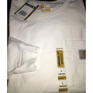 カーハート(carhartt)の送料無料!USA直輸入カーハート 長袖Tシャツ【LK126WHTL】Lサイズ(Tシャツ/カットソー(七分/長袖))