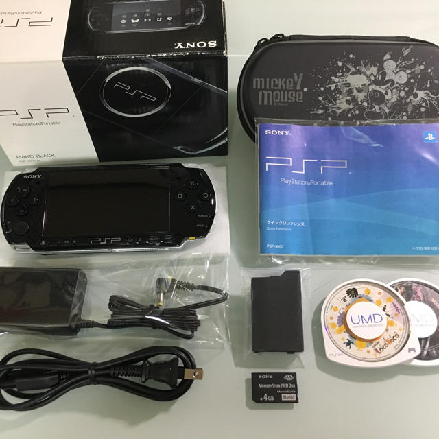 極美品 PSP-3000  ピアノブラックゲームソフト/ゲーム機本体