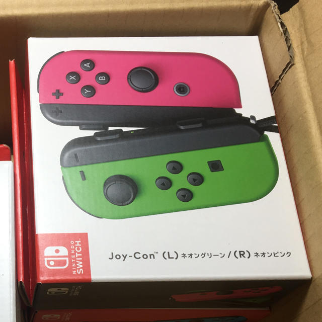 【新品未使用送料込】ニンテンドースイッチジョイコンネオンカラーゲームソフト/ゲーム機本体