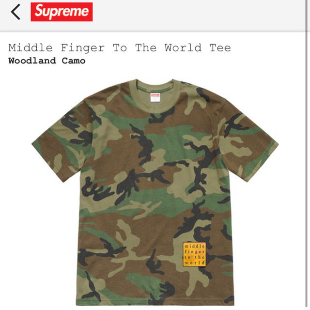 Supreme(シュプリーム)のsupreme19ss middlefinger to the worldtee メンズのトップス(Tシャツ/カットソー(半袖/袖なし))の商品写真