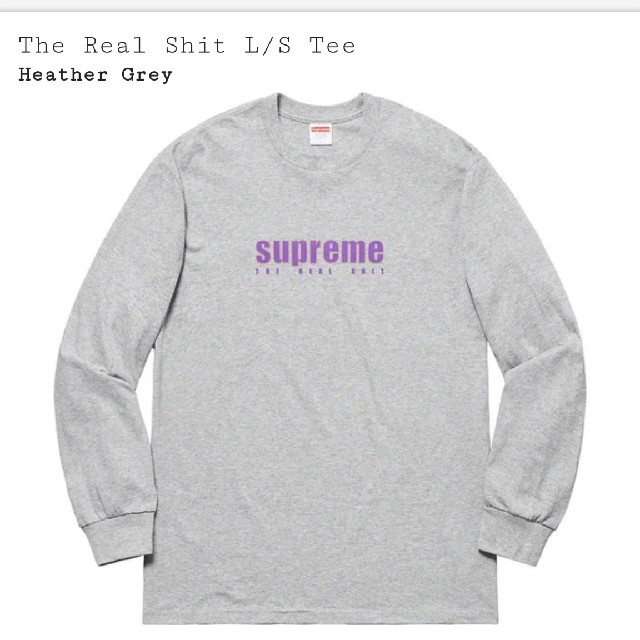 Supreme The Real Shit L/S Tee 黒L